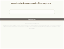 Tablet Screenshot of americanbusinessandservicedirectory.com